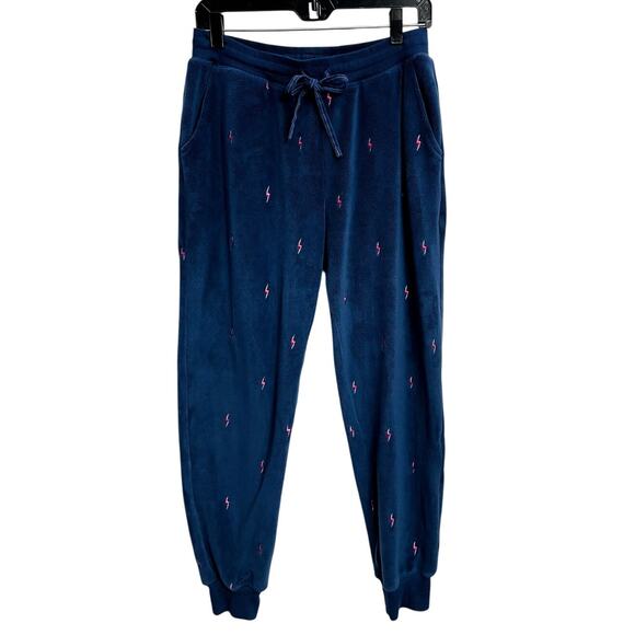 PJ Salvage Other - PJ Salvage Pajamas Rainbolt Lightning Banded Boucle Fleece Lounge Pants Size S